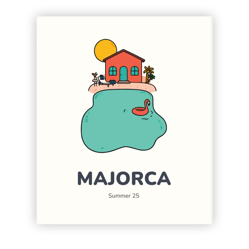 Summer Holiday Colouring Book